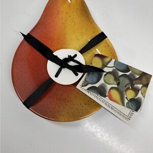 Gradient Pear-Shaped Ceramic Dish